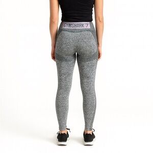 Gymshark Size Small Grey High-Waisted Athletic Leggings.